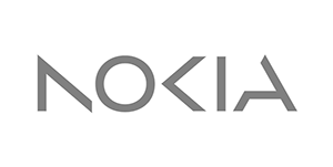 Logo for Nokia, multinational telecommunications, information technology, and consumer electronics corporation